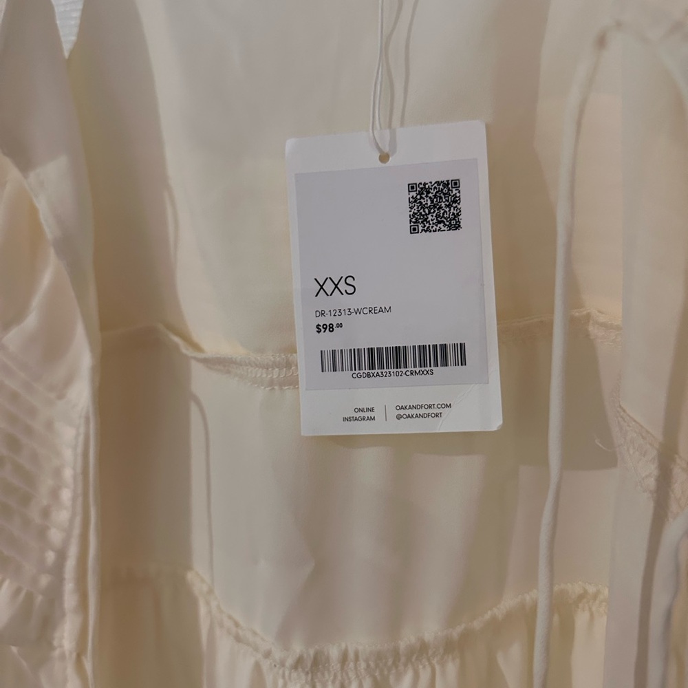 Oak + Fort ruffle sheer tie-front midi Dress - Picture 8 of 9